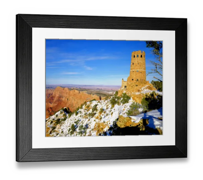 Framed Print : NA, USA, Arizona. Grand Canyon National Park. Desert View Watchtower