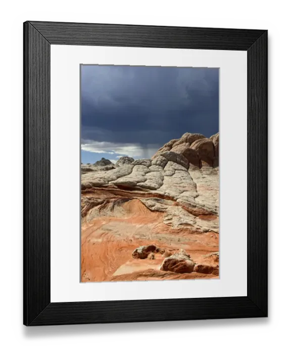 Framed Print : USA, Arizona, Vermilion Cliffs National Monument. Stormy sky over red toned sandstone Framed Print : USA, Arizona, Vermilion Cliffs National Monument. Stormy sky over red toned sandstone