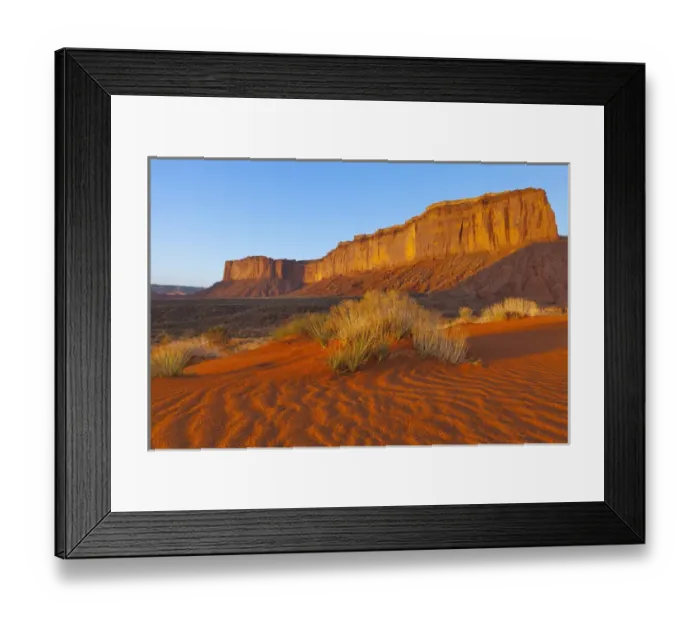 Framed Print : Mitchell Mesa at sunrise in Monument Valley Navajo Tribal Park on the Arizona Framed Print : Mitchell Mesa at sunrise in Monument Valley Navajo Tribal Park on the Arizona