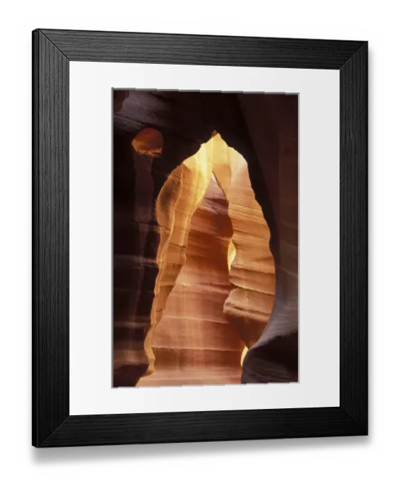 Framed Print : Colorful sandstone in Antelope Canyon near Page, AZ Framed Print : Colorful sandstone in Antelope Canyon near Page, AZ