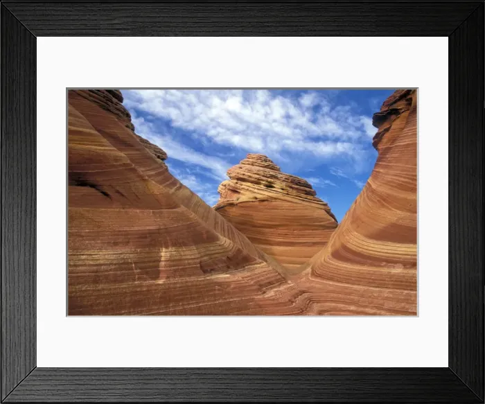 Framed Print : Sandstone patterns in Coyote Buttes area of Paria Wilderness in northern Arizona