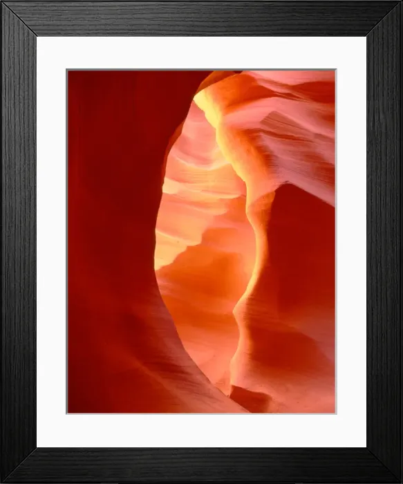 Framed Print : NASC-240a Glowing sandstone walls. Lower Antelope Canyon, Navajo Nation, Arizona