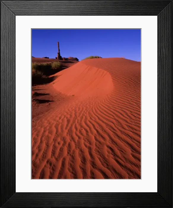 Framed Print : 06. The redrock of Monument Valley in its final windblown form