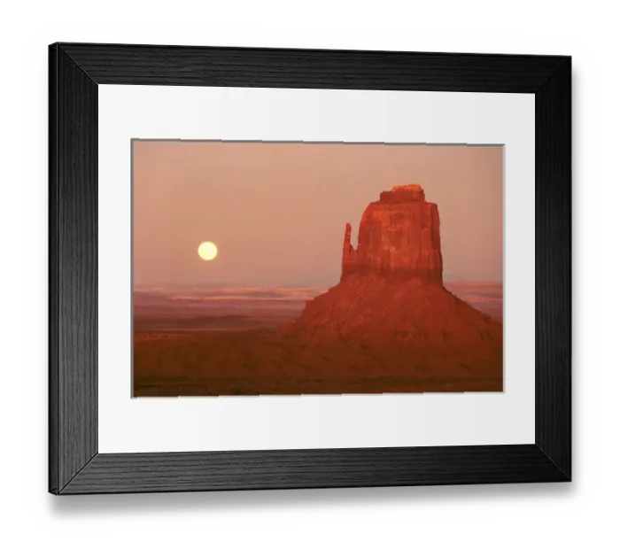 Framed Print : Moonrise over Monument Valley, Navajo Nation, Arizona Framed Print : Moonrise over Monument Valley, Navajo Nation, Arizona
