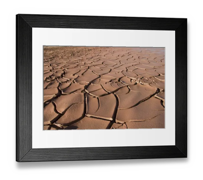Framed Print : Cracked mud in desert during drought, Navajo reservation, near Seba Dalkai, Arizona Framed Print : Cracked mud in desert during drought, Navajo reservation, near Seba Dalkai, Arizona