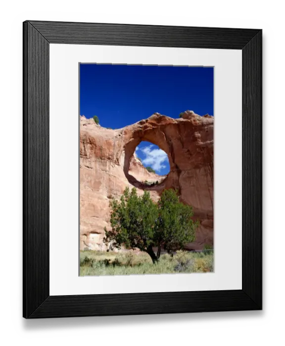 Framed Print : North America, USA, Arizona, Window Rock. Famous rock formation. Window Rock is Framed Print : North America, USA, Arizona, Window Rock. Famous rock formation. Window Rock is