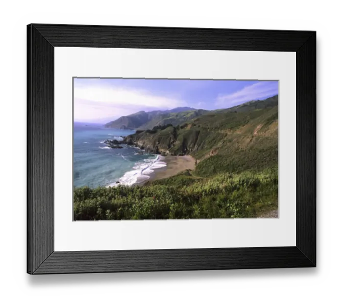 Framed Print : 06. Pacific Coast Highway California Route 1 Scenic near Big Sur California