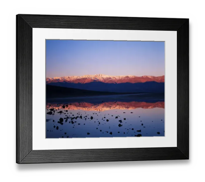 Framed Print : USA, California, Death Valley National Park, Mojave Desert, Badwater, Reflection Framed Print : USA, California, Death Valley National Park, Mojave Desert, Badwater, Reflection