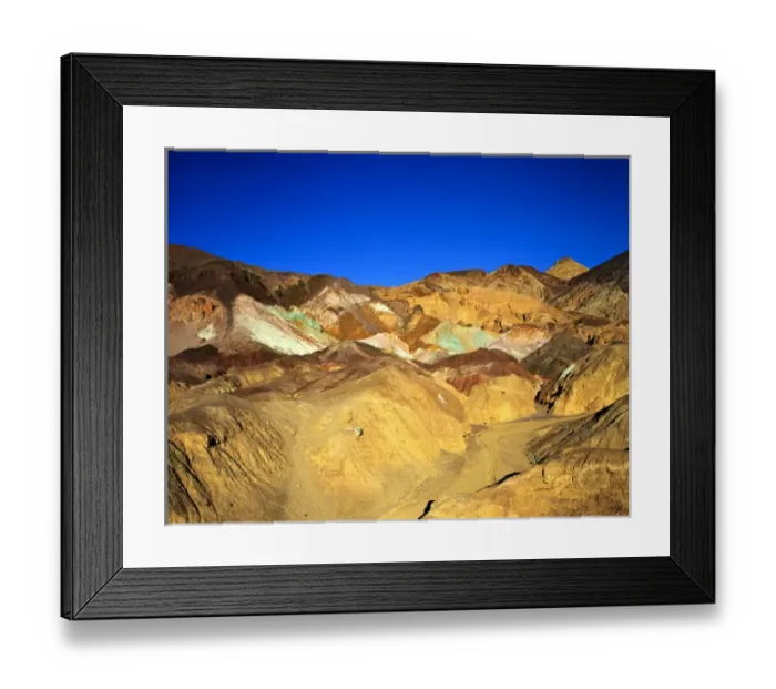 Framed Print : USA, California and Nevada, Death Valley National Park, Artists Palatte a Rainbow Framed Print : USA, California and Nevada, Death Valley National Park, Artists Palatte a Rainbow