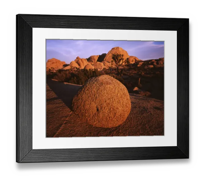 Framed Print : USA, California, Joshua Tree National Park, Granite boulder Framed Print : USA, California, Joshua Tree National Park, Granite boulder