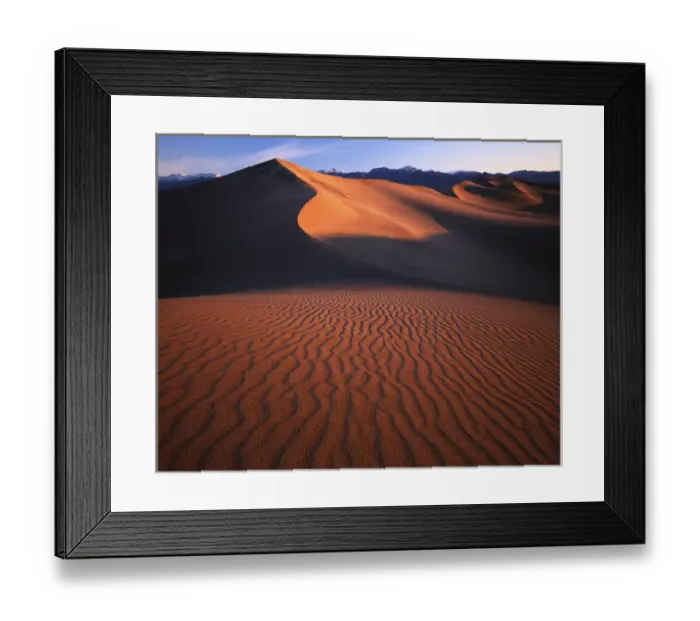 Framed Print : USA, California, Death Valley National Park, Stovepipe Wells Sand Dunes