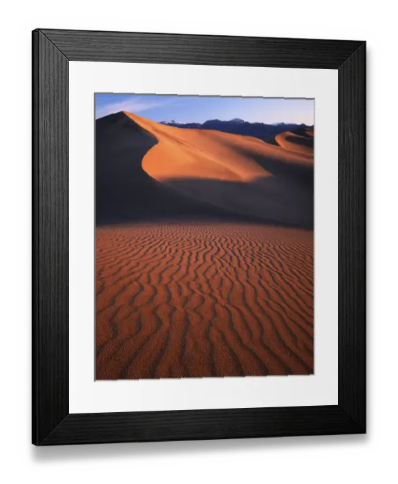 Framed Print : USA, California, Death Valley National Park, Stovepipe Wells Sand Dunes