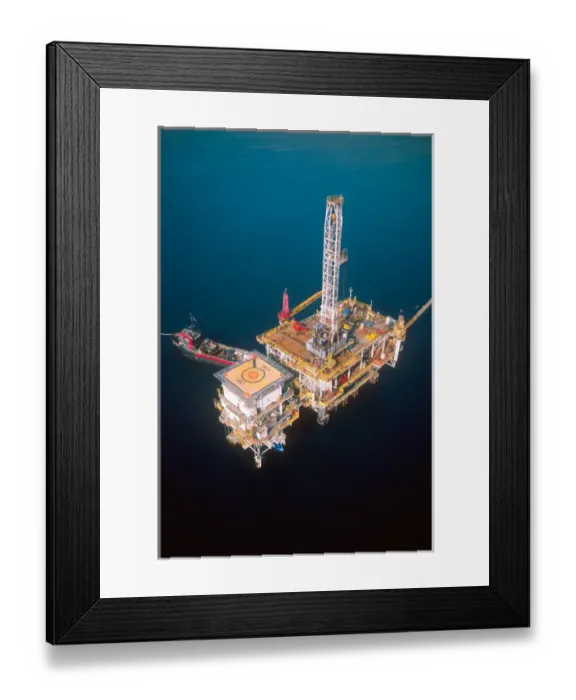 Framed Print : Offshore oil rig near Long Beach, California Framed Print : Offshore oil rig near Long Beach, California