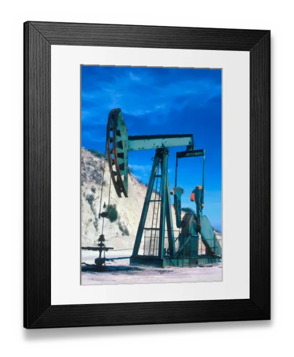 Framed Print : Oil pump near Los Angeles, California. pumping, drill, oil, power, energy Framed Print : Oil pump near Los Angeles, California. pumping, drill, oil, power, energy