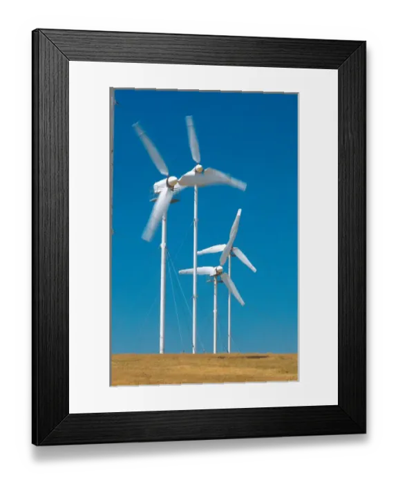 Framed Print : Power generating windmills at Altamont Pass, California. power, generate, generating Framed Print : Power generating windmills at Altamont Pass, California. power, generate, generating
