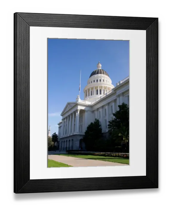 Framed Print : NA, USA, California, Sacramento. State capitol building