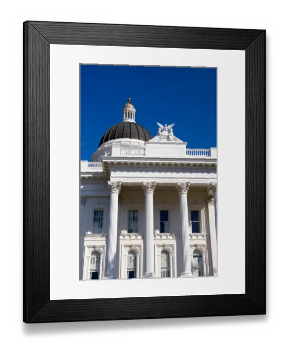 Framed Print : NA, USA, California, Sacramento. The dome and sculpture on top of the California Framed Print : NA, USA, California, Sacramento. The dome and sculpture on top of the California