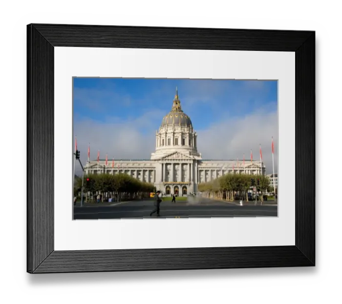 Framed Print : The city hall in San Francisco, California