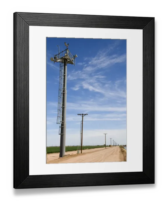 Framed Print : Video monitors used for Smart Border surveilance on the U. S.  /  Mexico border