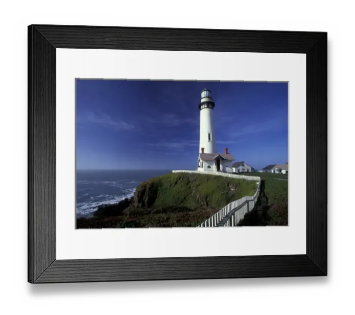 Framed Print : NA, USA, California Pigeon Point Lighthouse