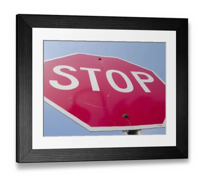 Framed Print : California, Santa Barbara Stop signs Framed Print : California, Santa Barbara Stop signs