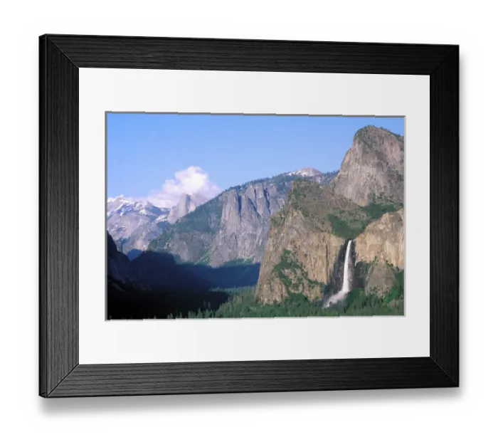 Framed Print : North America, USA, California, Yosemite National Park. Bridalveil Falls