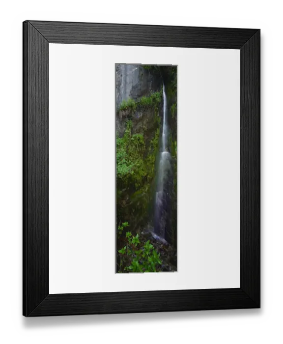 Framed Print : North America, United States, West, California, Sequoia National Park, Rare waterfall