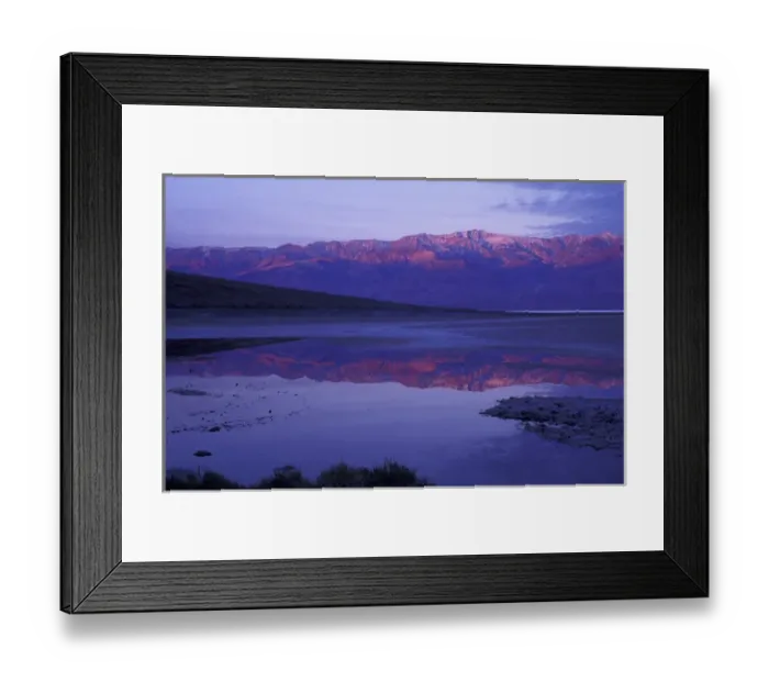Framed Print : NA, USA, California. Death Valley National Park. Panamint Range at sunrise from Badwater Framed Print : NA, USA, California. Death Valley National Park. Panamint Range at sunrise from Badwater