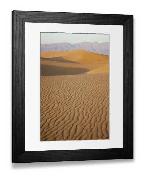 Framed Print : CA, Death Valley NP, Mesquite Flat Sand Dunes