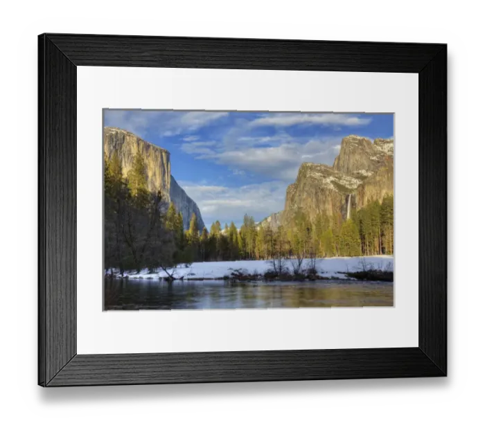 Framed Print : CA, Yosemite NP, Yosemite Valley and Merced River from Valley View Framed Print : CA, Yosemite NP, Yosemite Valley and Merced River from Valley View