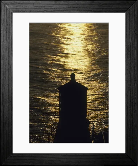 Framed Print : USA, California, lighthouse, Point Reyes National Seashore at sunset Framed Print : USA, California, lighthouse, Point Reyes National Seashore at sunset