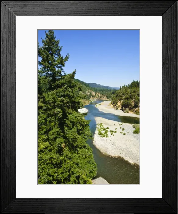 Framed Print : California. South Fork of the Trinity River California
