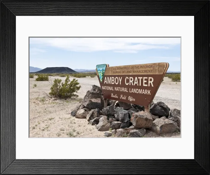 Framed Print : California. Amboy Crater National Natural Landmark near Barstow Framed Print : California. Amboy Crater National Natural Landmark near Barstow