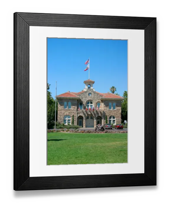 Framed Print : USA, California, Sonoma, historic City Hall