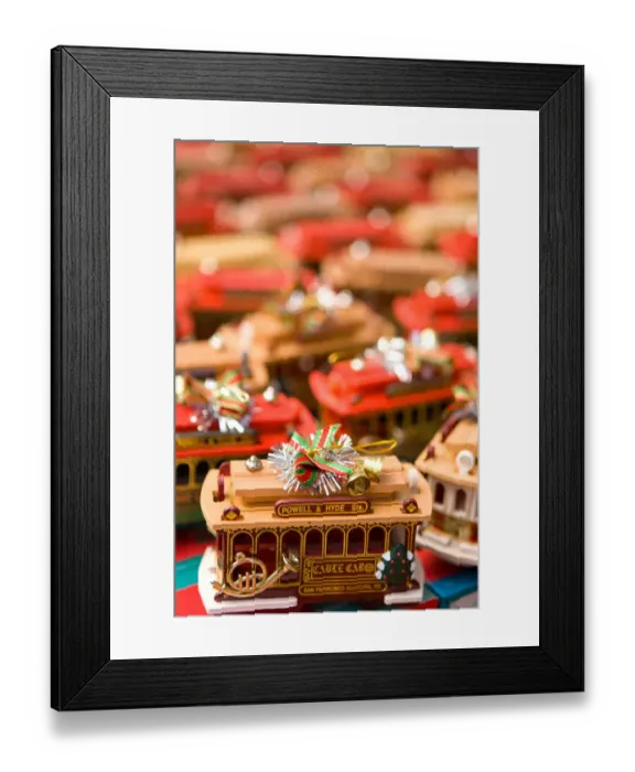 Framed Print : USA, California, San Francisco, Chinatown, Toy cablecars Framed Print : USA, California, San Francisco, Chinatown, Toy cablecars