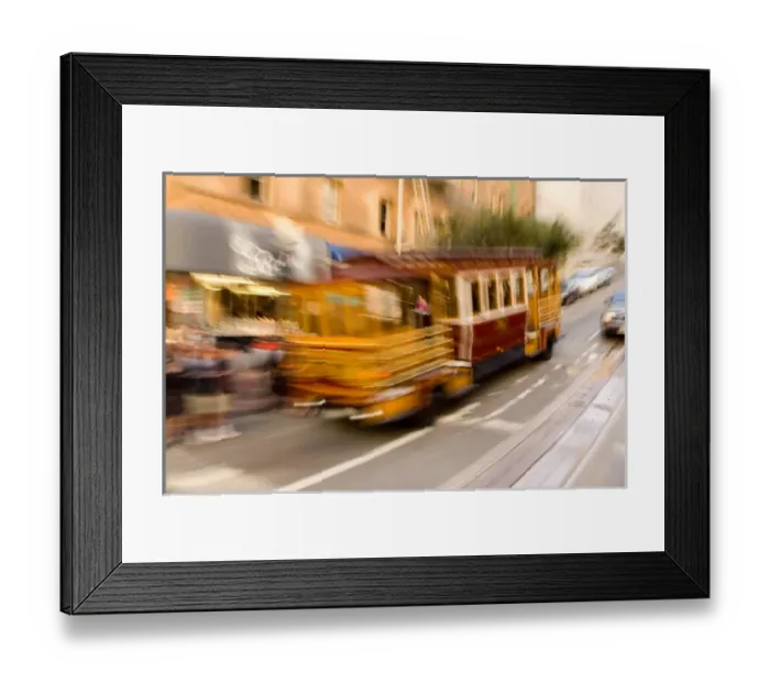 Framed Print : USA, California, San Francisco, Cable cars