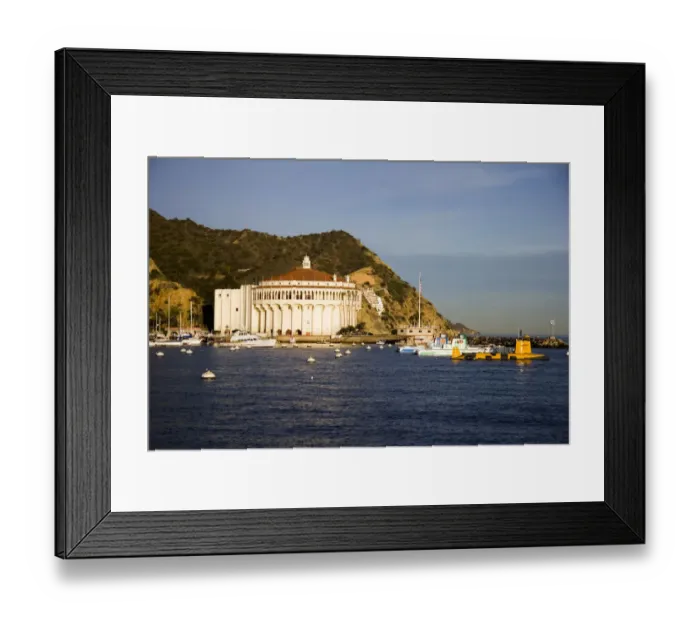 Framed Print : Avalon, California, USA. Twenty Six miles off of the Los Angeles coastline, the sleepy Framed Print : Avalon, California, USA. Twenty Six miles off of the Los Angeles coastline, the sleepy