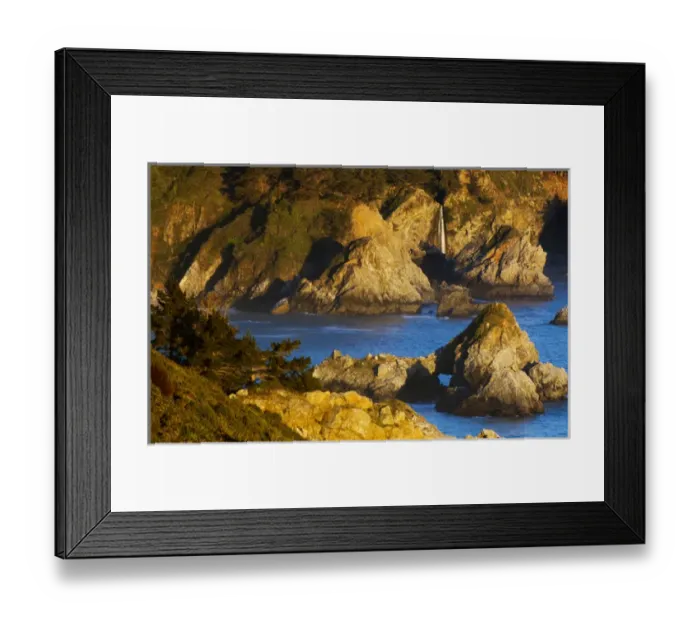 Framed Print : Sea stacks and arcs formed by water erosion, northern California Framed Print : Sea stacks and arcs formed by water erosion, northern California