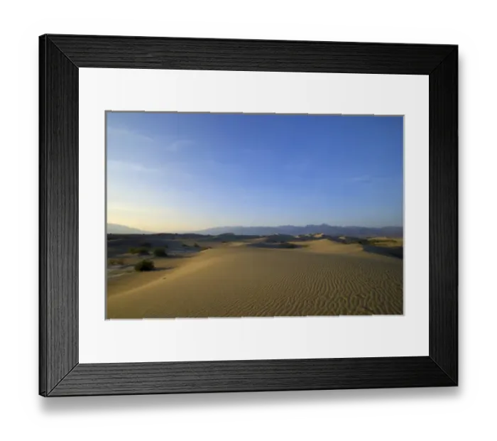 Framed Print : Mesquite Flats Sand Dunes, Death Valley National Park, California, US