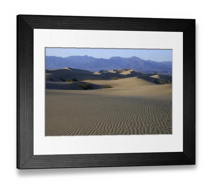 Framed Print : Mesquite Flats Sand Dunes, Death Valley National Park, California, US