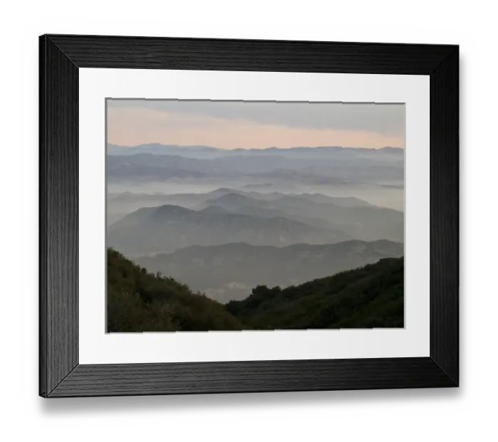 Framed Print : Sunrise, Santa Monica Mountains National Recreation Area, California