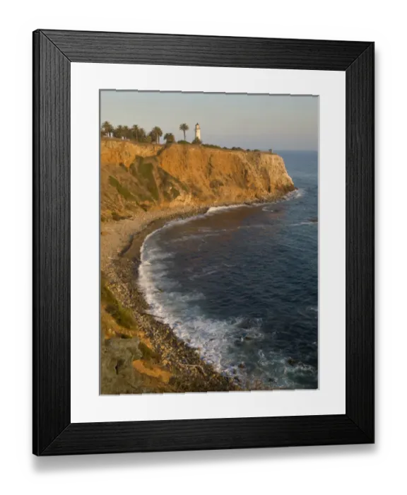Framed Print : Pt. Vincente lighthouse, Palos Verdes, California