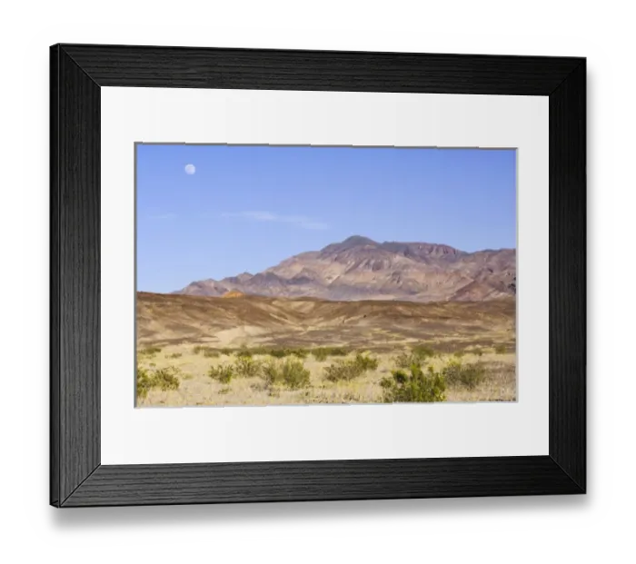 Framed Print : Full Moon Rising Over Death Valley NP, CA, USA