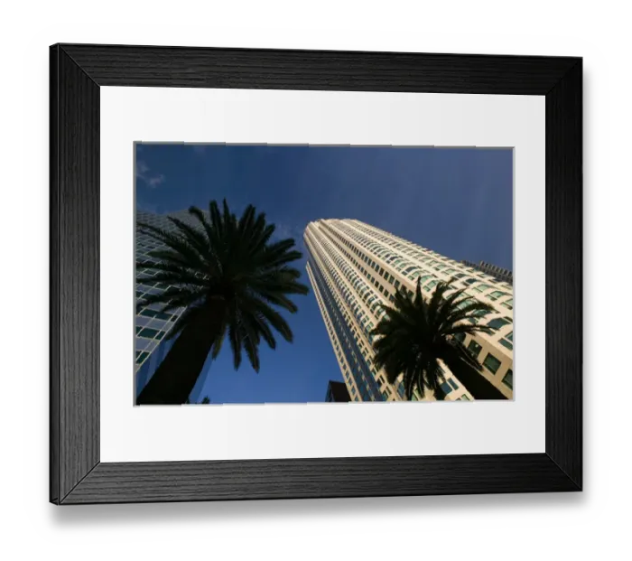 Framed Print : USA-California-Los Angeles-Downtown: Library Tower (b. 1991) Tallest US Building west