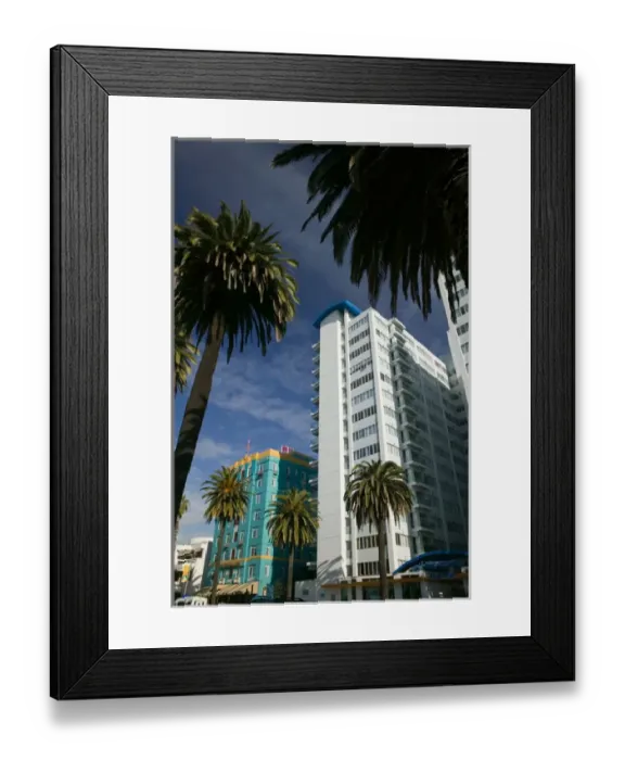 Framed Print : USA-California-Los Angeles-Santa Monica: The Georgian Hotel and Beach Condo Building Framed Print : USA-California-Los Angeles-Santa Monica: The Georgian Hotel and Beach Condo Building
