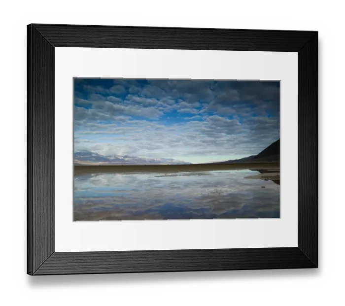 Framed Print : USA-California-Death Valley National Park: Badwater Basin- Lowest Elevation in the USA
