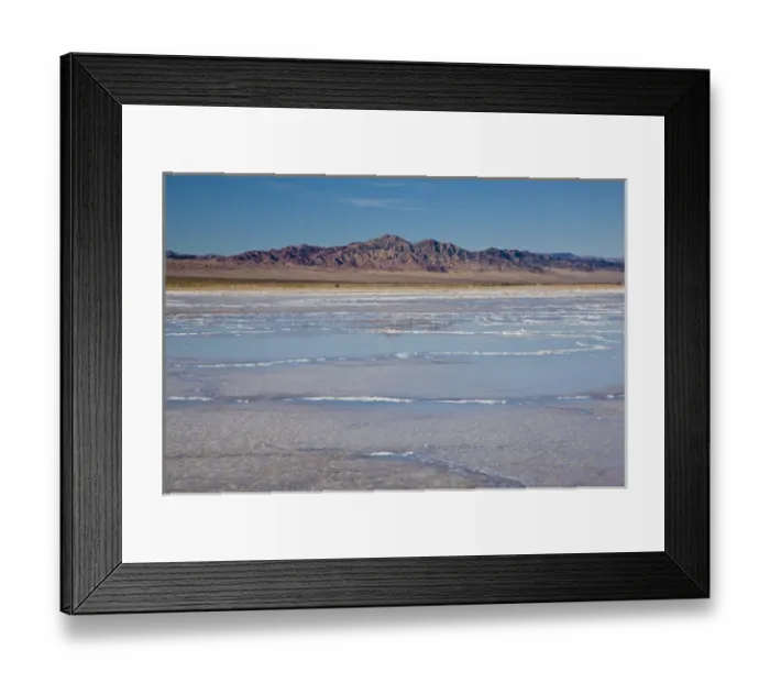 Framed Print : USA, California, Amboy. Salt flats, Bristol Dry Lake, Mojave Desert