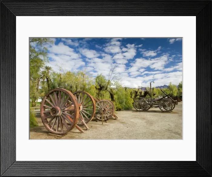 Framed Print : USA-California-Death Valley National Park: Furnace Creek - Wagon Wheels Framed Print : USA-California-Death Valley National Park: Furnace Creek - Wagon Wheels