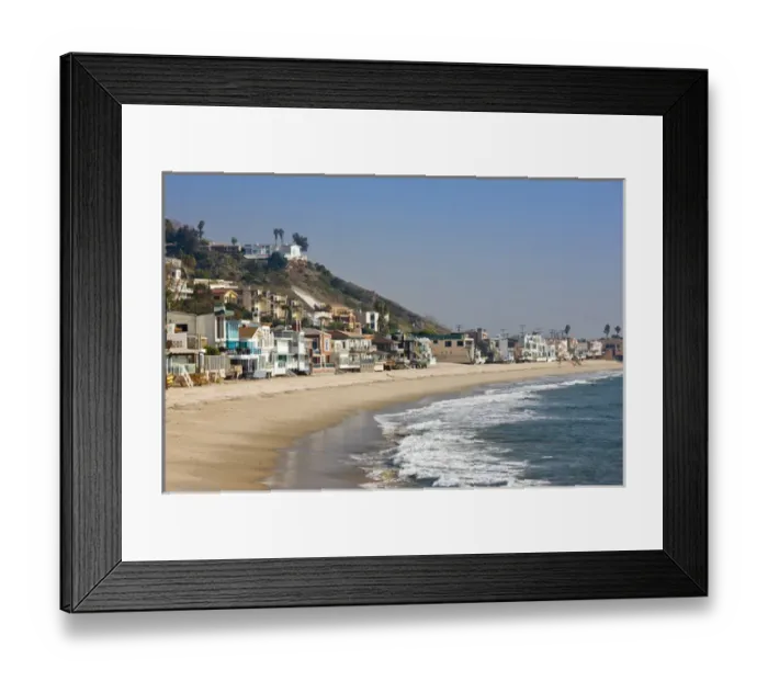 Framed Print : USA, California, Malibu. Malibu coastal houses Framed Print : USA, California, Malibu. Malibu coastal houses