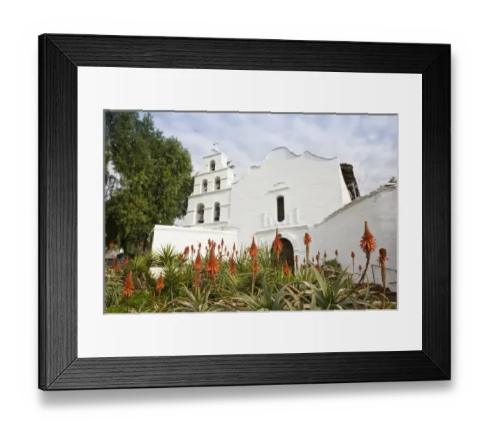 Framed Print : USA, California, San Diego. Mission San Diego de Alcala Framed Print : USA, California, San Diego. Mission San Diego de Alcala